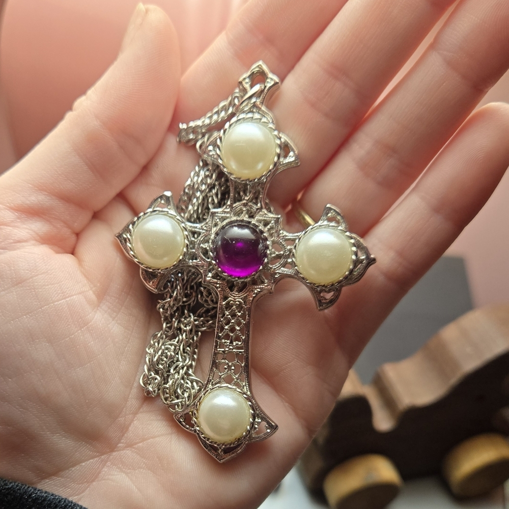 Jeweled Cross Costume Jewelry